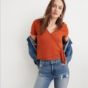 Madewell orange shirt